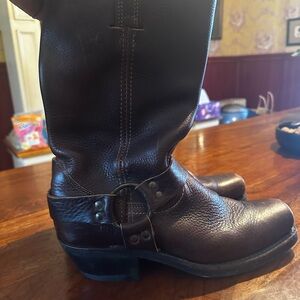 Frye Dark Brown Leather Boots